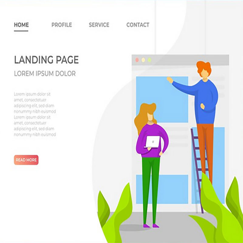 تصميم صفحة الهبوط Landing Page